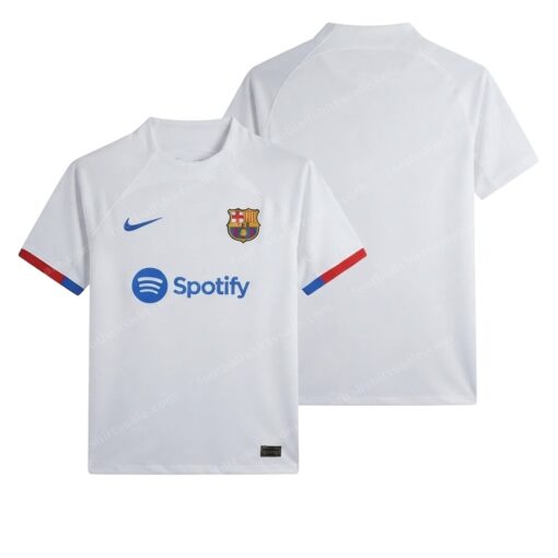 Barcelona Away Football Shirt 23/24 Front and Back View