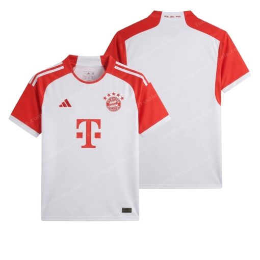 Bayern Munich Home Football Shirt 23/24 Front and Back View