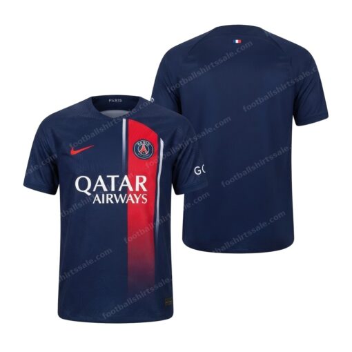 PSG Home Football Shirt 23/24 Front and Back View