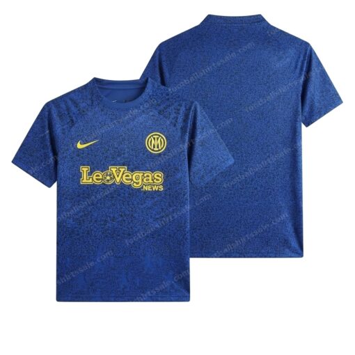 Inter Milan Training Wear Football Shirt 23/24 Front and Back View