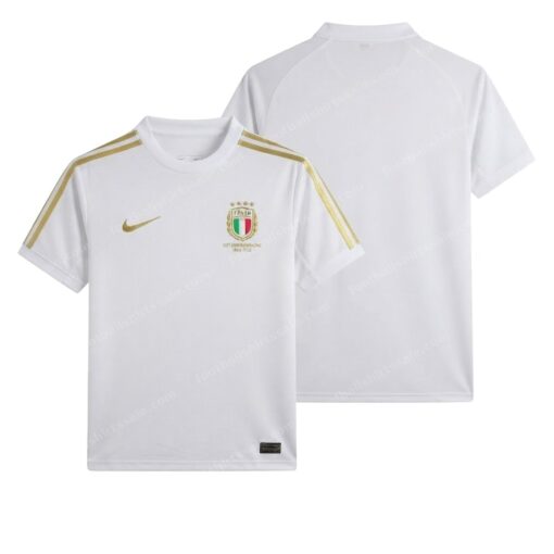 Italy 125th Commemorative Edition Football Shirt 23/24 Front and Back View