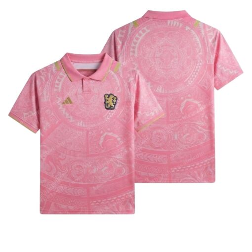 Italy Special Edition Pink Football Shirt 23/24 Front and Back View