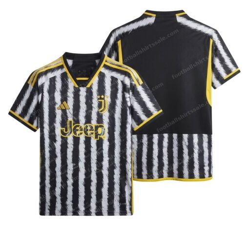 Juventus Home Football Shirt 23/24 Front and Back View