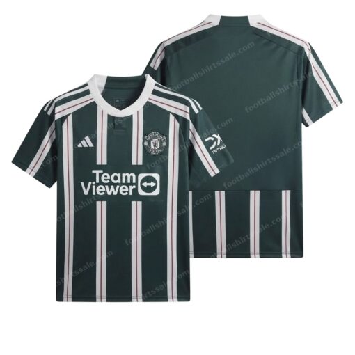 Manchester United Away Football Shirt 23/24 Front and Back View