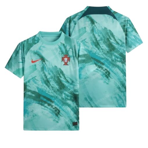 Portugal Pre Match Football Shirt 23/24 Front and Back View