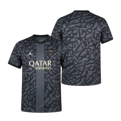 PSG Third Football Shirt 23/24 Front and Back View