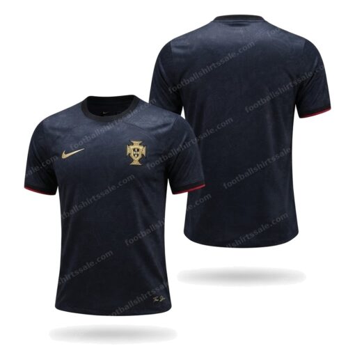 Portugal Special Edition Football Shirt 2023 Front and Back View