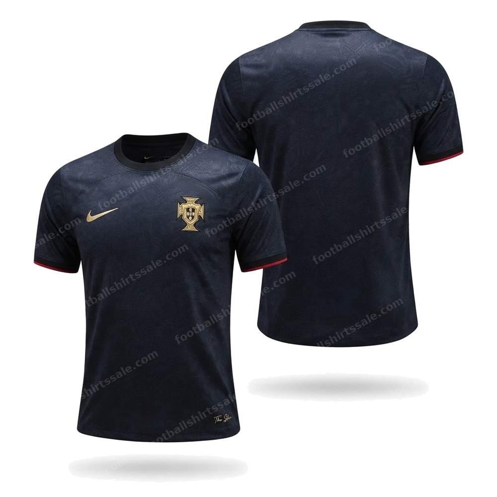 Portugal Special Edition Football Shirt 2023 Front and Back View