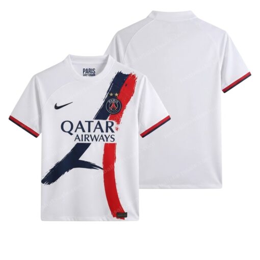 PSG Away 2 Stars Football Shirt 24/25 Front and Back View