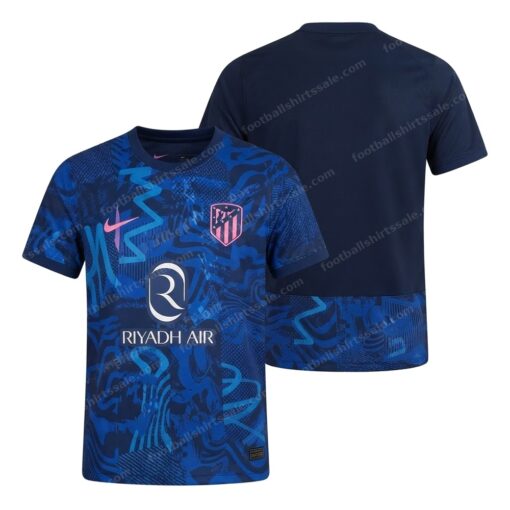 Atletico Madrid Third Football Shirt 24/25 Front and Back View