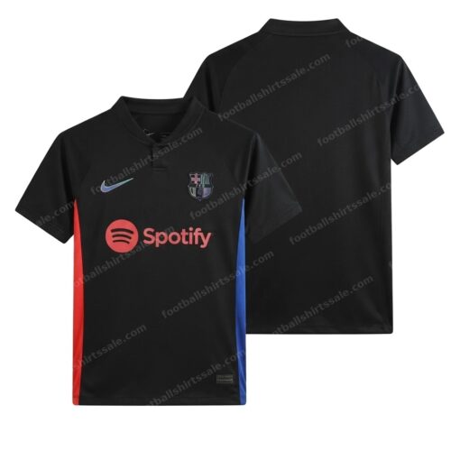 Barcelona Away Football Shirt 24/25 Front and Back View