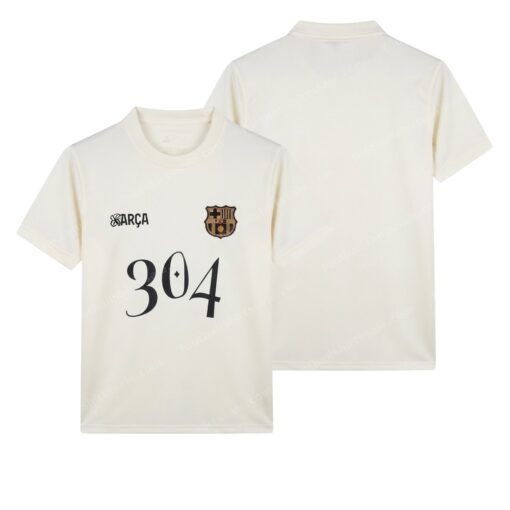 Barcelona Lamine Yamal Commemorative 304 Football Shirt 24/25 Front and Back View