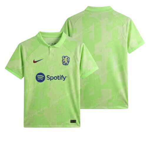 Barcelona Third Football Shirt 24/25 Front and Back View