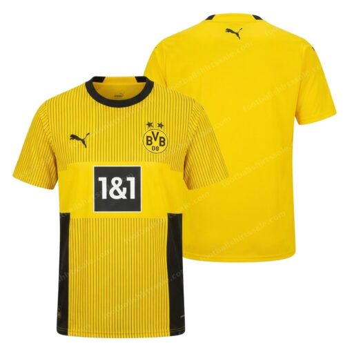 Dortmund Home Football Shirt 24/25 Front and Back View