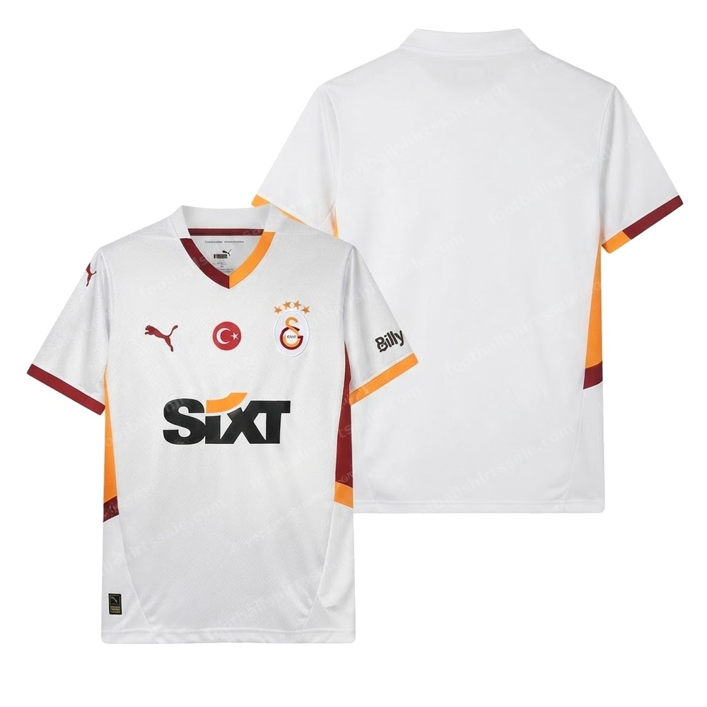 Galatasaray Away Football Shirt 24/25 Front and Back View
