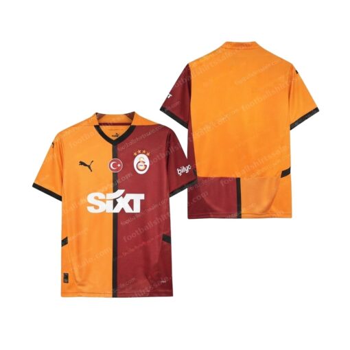 Galatasaray Home Football Shirt 24/25 Front and Back View