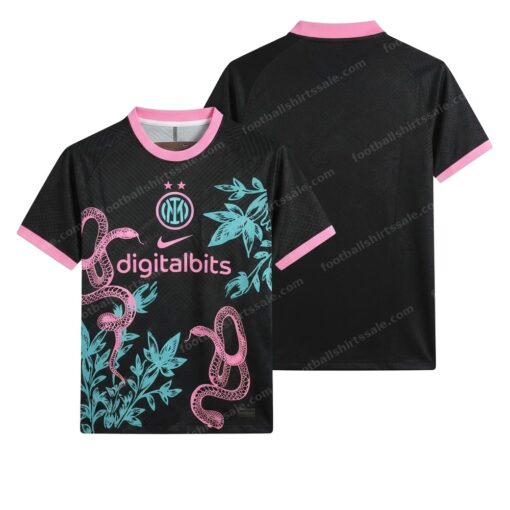 Inter Milan Special Edition Black Football Shirt 24/25 Front and Back View