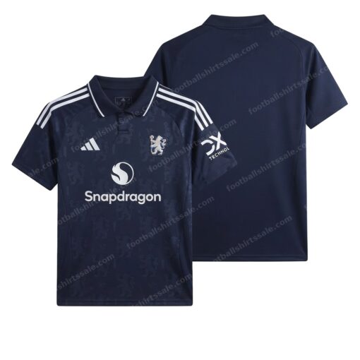 Manchester United Away Football Shirt 24/25 Front and Back View