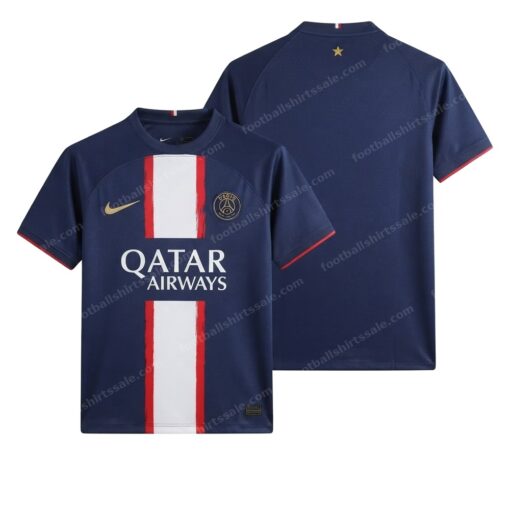 Paris Saint-Germain Home Ucl Champions Football Shirt 24/25 Front and Back View