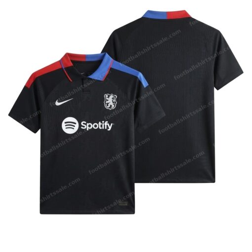 Barcelona Training Player Version Football Shirt 24/25 Front and Back View