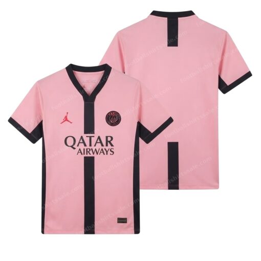 PSG Third Football Shirt 24/25 Front and Back View