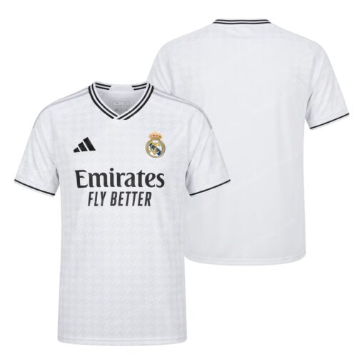 Real Madrid Home Football Shirt 24/25 Front and Back View
