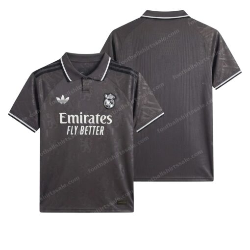 Real Madrid Third Football Shirt 24/25 Front and Back View