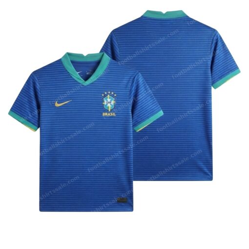 Brazil Away Football Shirt 2024 Front and Back View