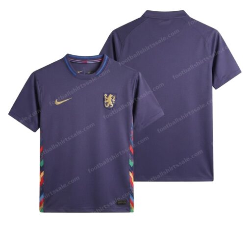 England Away Football Shirt 2024 Front and Back View