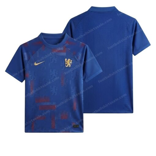 England Training Wear Football Shirt 2024 Front and Back View