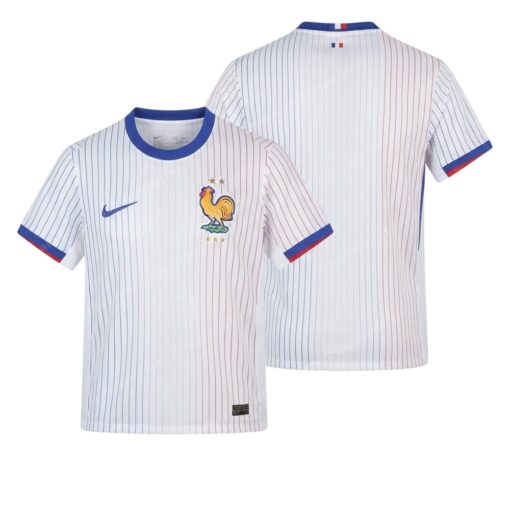 France Away Football Shirt 2024 Front and Back View
