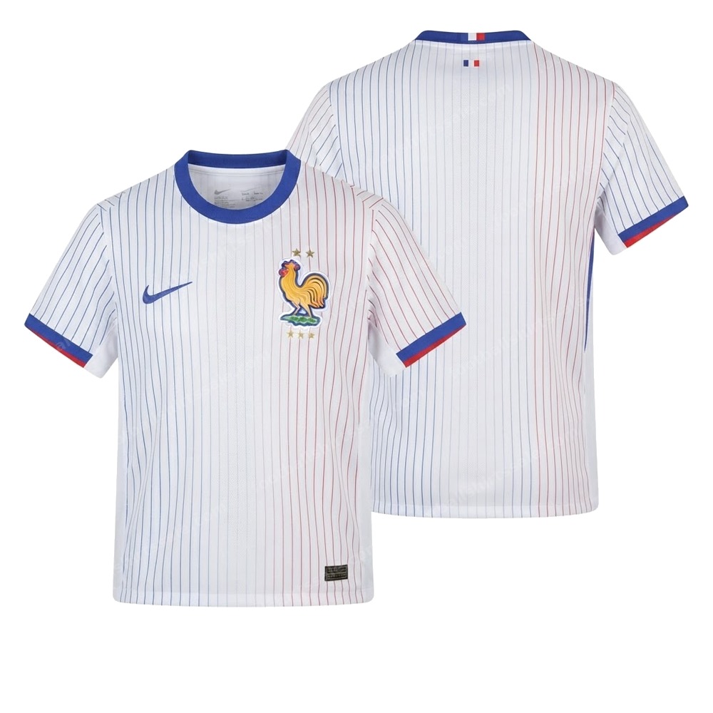 France Away Football Shirt 2024 Front and Back View