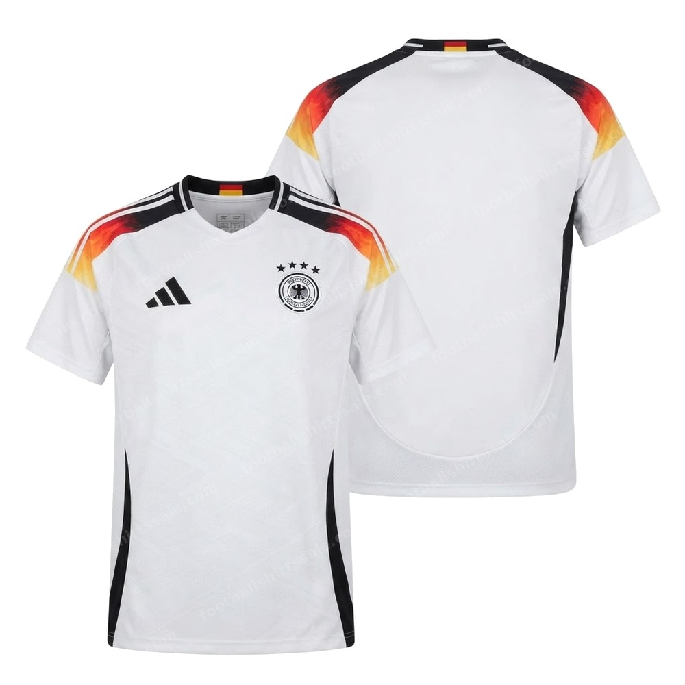 Germany Home Football Shirt 2024 Front and Back View