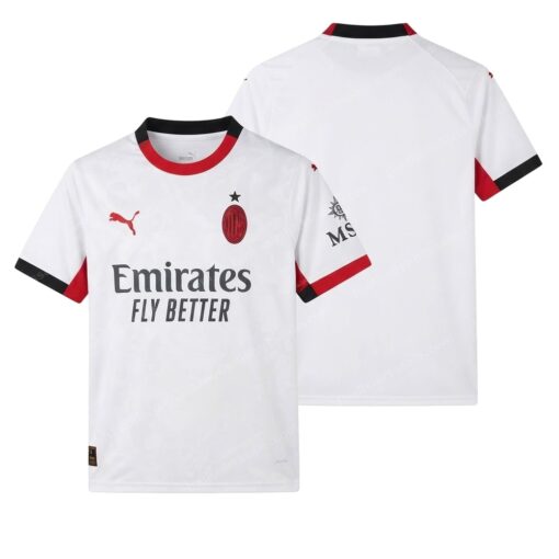 AC Milan Away Football Shirt 25/26 Front and Back View