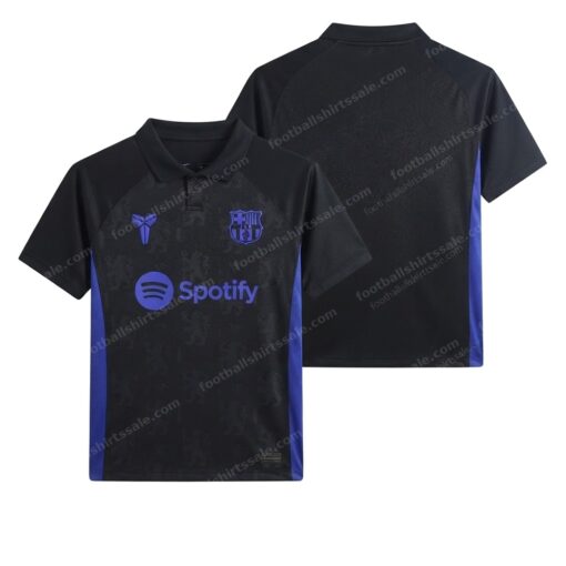 Barcelona Away Pre Match X Kobe Bryant Football Shirt 25/26 Front and Back View