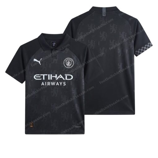 Manchester City Away Football Shirt 25/26 Front and Back View