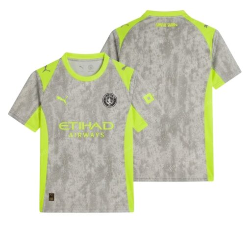 Manchester City Third Football Shirt 25/26 Front and Back View