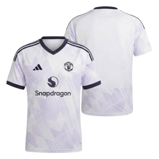 Manchester United Away Football Shirt 25/26 Front and Back View