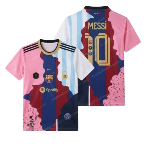 Argentina Messi All Teams Football Shirt 25/26 Front and Back View