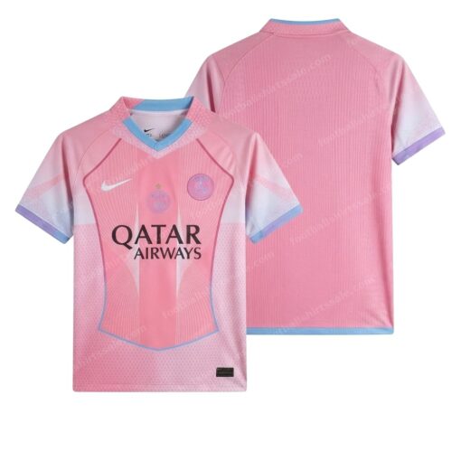 Paris Saint-Germain Psg Special Edition Pink Football Shirt 25/26 Front and Back View