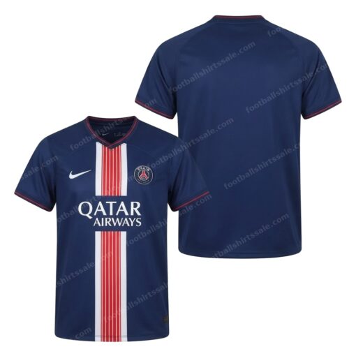 PSG Home Football Shirt 25/26 Front and Back View