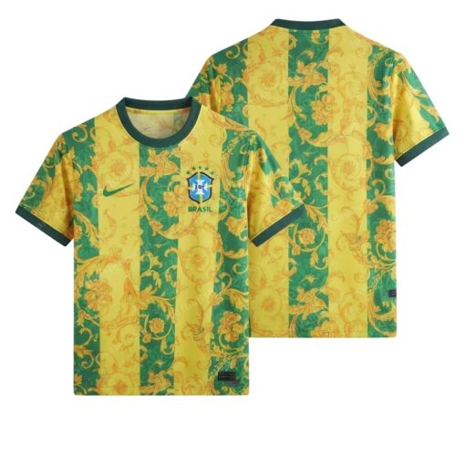 Brazil Special Edition Football Shirt 2025 Front and Back View