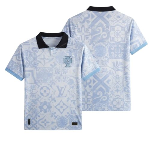 Portugal Vuitton Limited Edition Football Shirt 2025 Front and Back View
