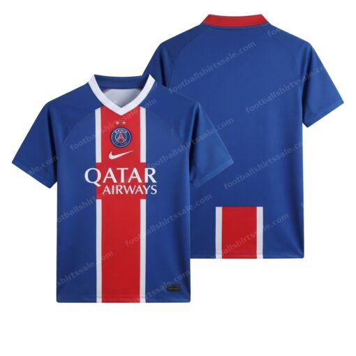 PSG Home 2 Stars Football Shirt 26/27 Front and Back View