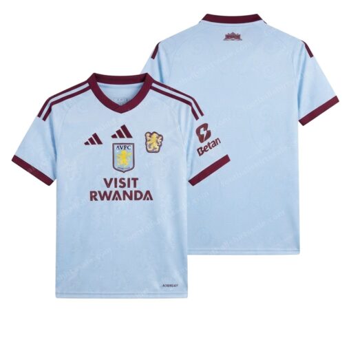 Aston Villa Third Football Shirt 26/27 Front and Back View