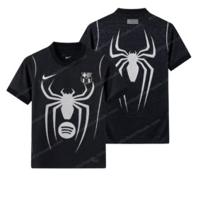 Barcelona X Spiderman Black Football Shirt 26/27