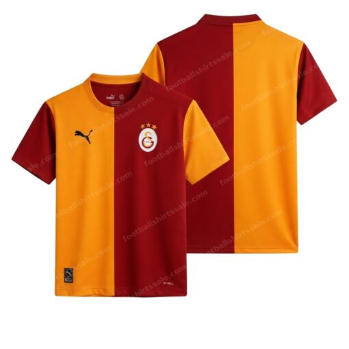 Galatasaray Home Football Shirt 26/27 Front and Back View
