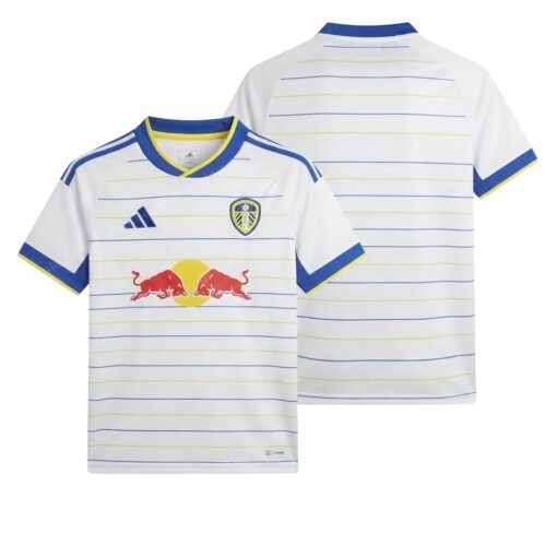 Leeds United Home Football Shirt 26/27 Front and Back View