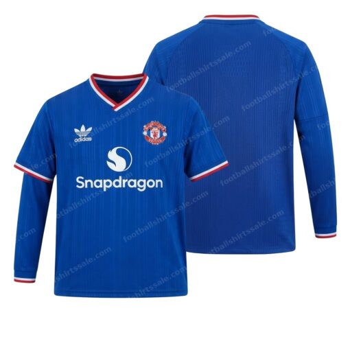 Manchester United Away Long Sleeve Football Shirt 26/27 Front and Back View