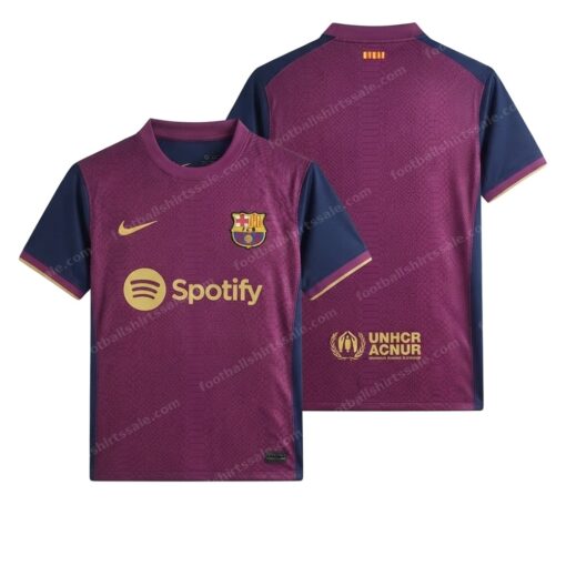 Barcelona Away Kobe Mamba Player Version Football Shirt 26/27 Front and Back View